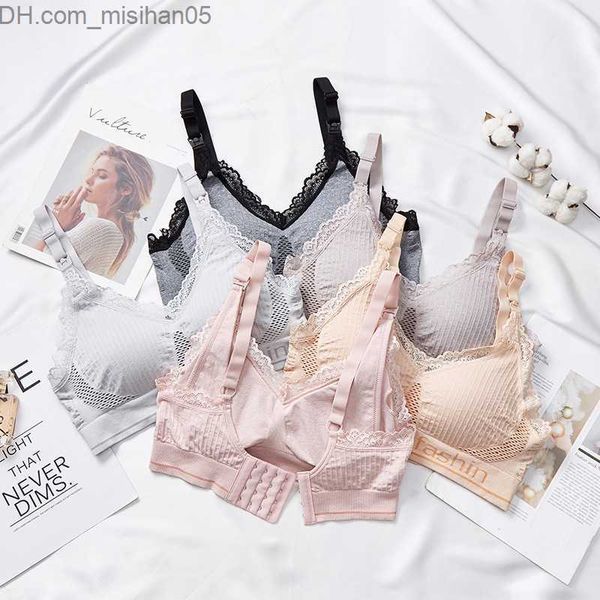 

maternity intimates newly arrived pregnant women's care bras lace pregnant women's underwear feeding bras z230731, White