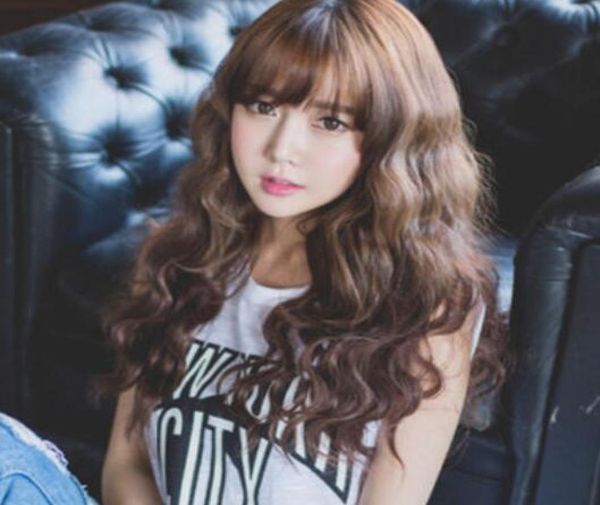 

bang corn roll fluffy realistic brown women wig peruca indian remy silk bulk blond closure hair jewish wigs3845183, Black