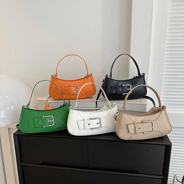 

totes 2023 summer korean version niche design temperament underarm fashion law stick foreskin buckle bag single crossbody bagstylishdesigner