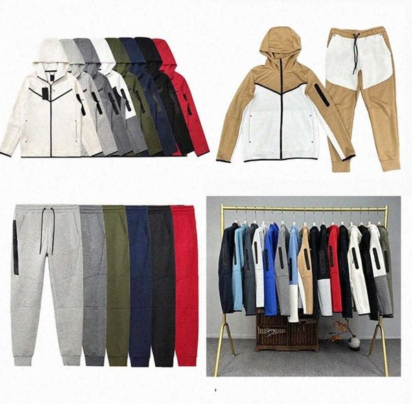 

men's pants thick tech sports pants tech fleece hoodies designer tracksuit pants hoodien woman jogger trousers tracksuits bottoms techf, Black