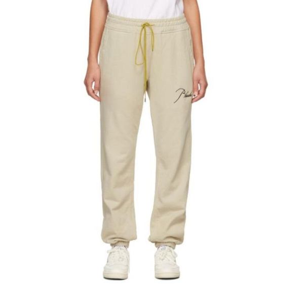 

embroidered trousers vintage drawstring terry sweatpants pants1271681, Black