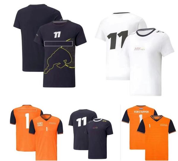 

f1 racing short sleeve t-shirt summer team round neck polo shirt same style customized