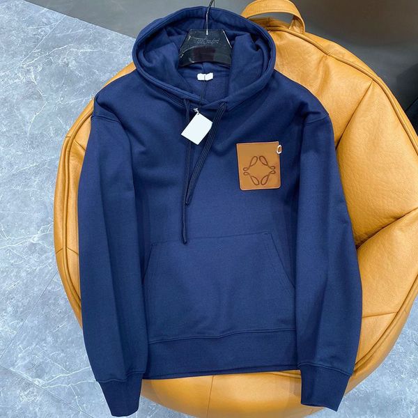 

designer mens women hoodie hoody warm fashion streetwear pullover sweatshirts loose cotton hooded jumper with print lowe hoodies long sleev, Black