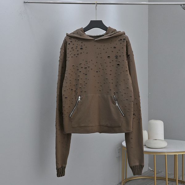 

men's plus size hoodies & sweatshirts in autumn / winter 2024 acquard knitting machine e custom jnlarged detail crew neck cotton 344y, Black;brown