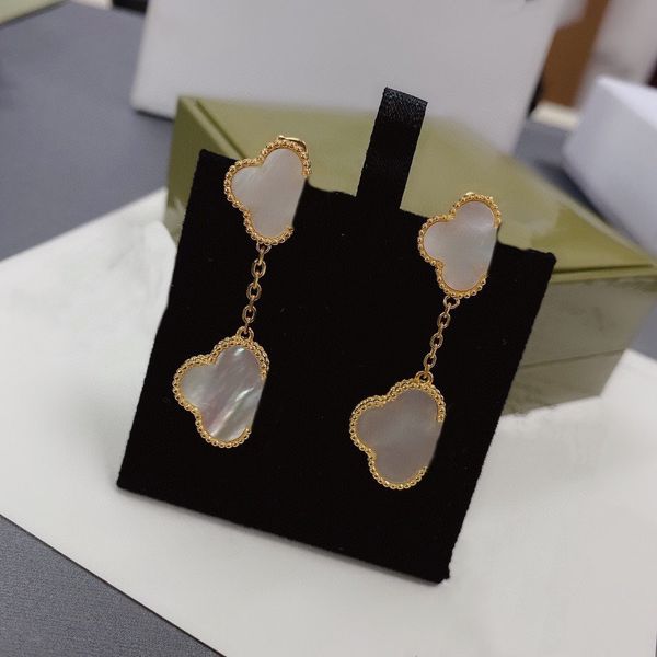

elegant women's earrings van designer cleef jewelry earrings stainless steel love simple casual luxury rose gold plated earrings sygyqt, Golden;silver
