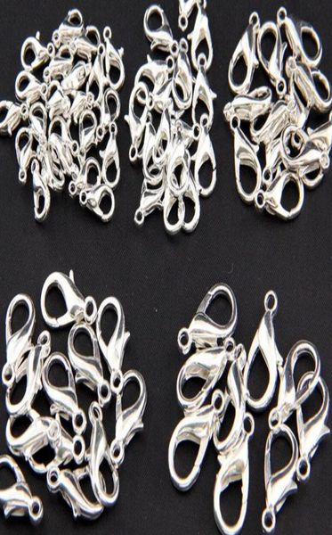 

10mm21mm jewelry findings alloy antique silver rhodium lobster clasp hooks for necklace bracelet chain6102549