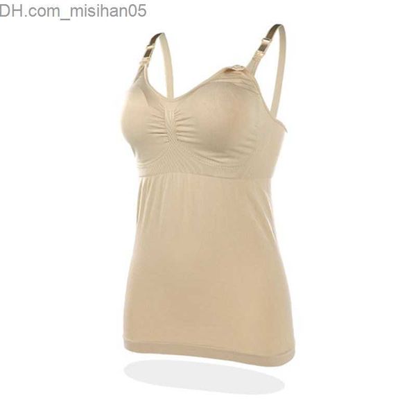 

maternity intimates pregnant women's care bra vest no droop seamless gathering pregnant women's underwear buttoned up bra z230731, White