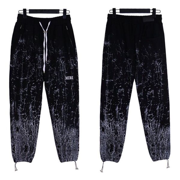 

men's plus size pants men's pants trendy sports pants letter printing casual sports guard pants leggings, Black;brown