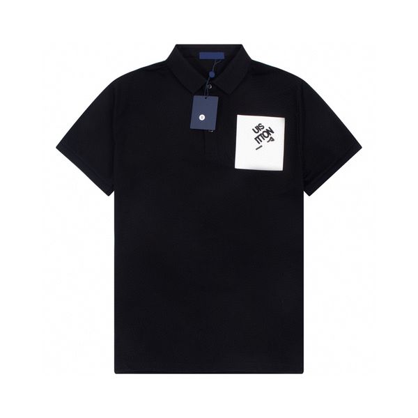 

men's plus tees & polos round neck embroidered and printed polar style summer wear with street pure cotton try2r, Black;brown