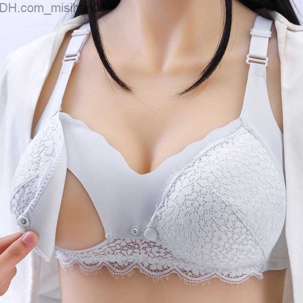 

maternity intimates women's maternity bra used for feeding pregnant women nursing bra lace breathable care underwear used for maternity, White