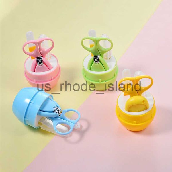 

nail care newborn babynail scissors nail care kit 4pcs babies accessories newborn kids safe portable nail clipper scissor file tweezer x0729