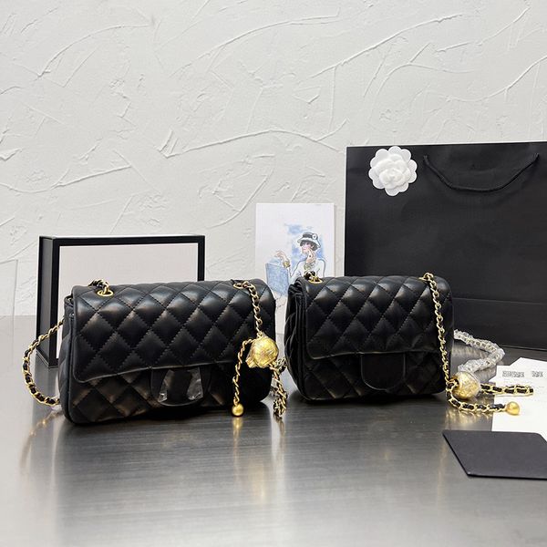 

classic cc tote bag woc womens chain bags diamond plaid gold ball clutch flap sheepskin leather vintage quilted purse evening handbag cross