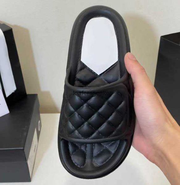 

designer luxury women slides slippers flat summer sandals fashion outdoor beach slipper, Black