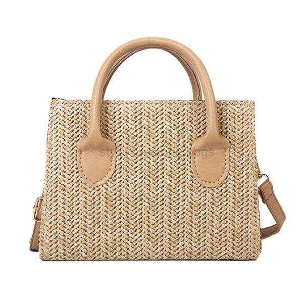 

totes woven handbag women's shoulder bag 2023 summer beach handbag women's ten font travel shopping bagstylishdesignerbags