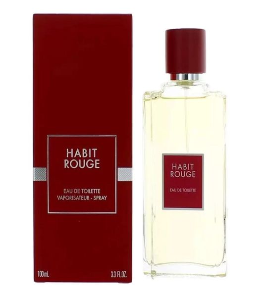 

luxury man perfume habit rouge 100ml edt fragrance good smell long time lasting body mist fast ship1007792