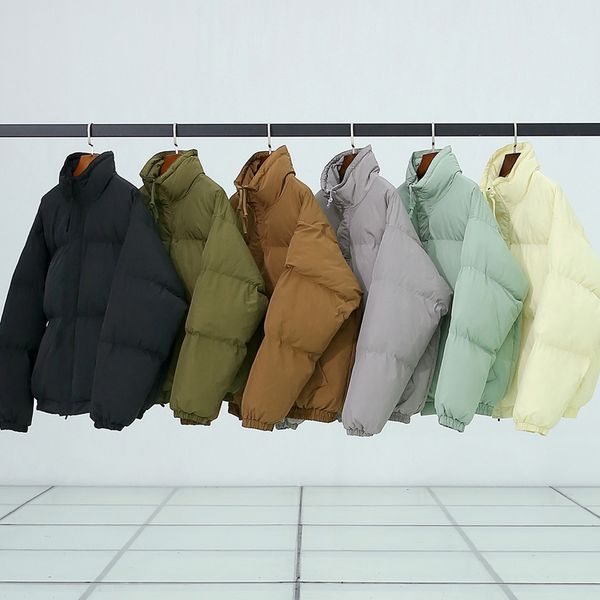 

23fw men coat winter streetwear long sleeve casual warm waterproof wind thick cotton padded oversize jackets jul 31st multi colors, Black;brown