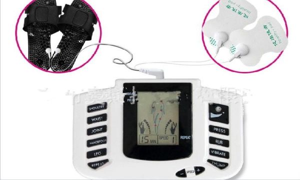 

new electrical stimulator full body therapy massager machine pulse tens acupuncture with slipper5907539
