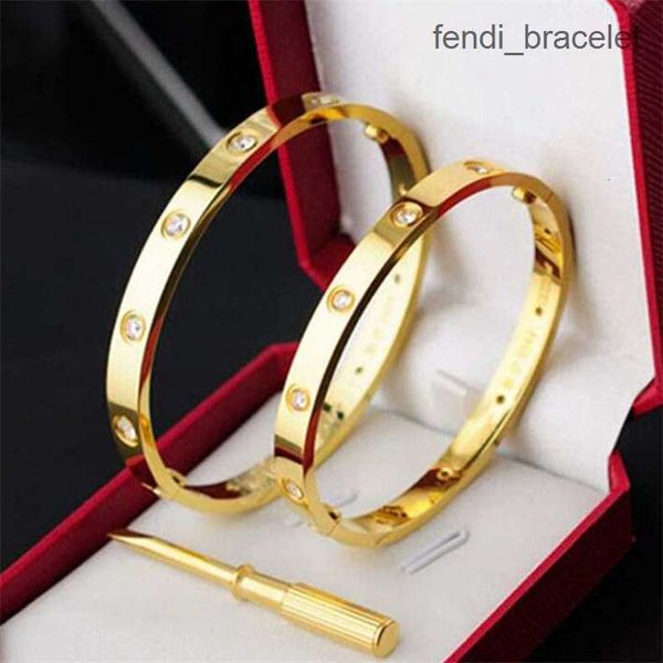 

gold bracelet woman designer jewelry love bangle man 6mm titanium steel screw bangle couple jewelry with screwdriver bracelets designer for, Black