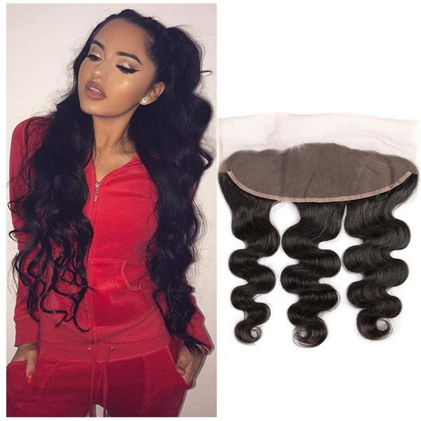 

peruvian 13x4 lace frontal pre plucked body wave closure 13 by 4 lace closure ear to ear frontal 10-24inch ruyibeauty265v, Black;brown