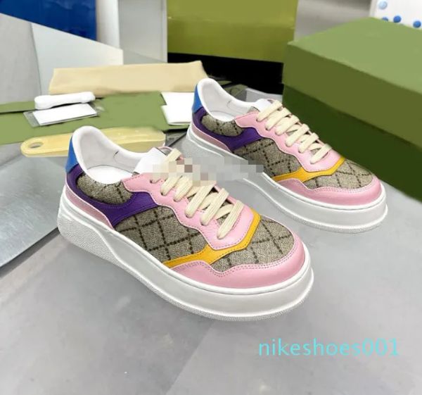 

2023 new fashion designer sneakers men women casual shoes fashion platform trainers leather mesh sneaker high quality, Black