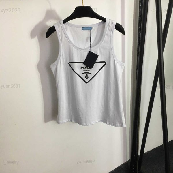 

designer clothes women girl vest solid color waistcoat size s-l geometric pattern printing tank july25, White