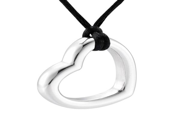 

zzl150 hollow heart ash urn pendant engravable stainless steel cremation urn jewelry goldsilverblackrose gold urns necklace9350950, Silver