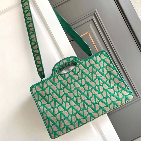 

garden style handbag with all lightweight square shopping bag fashion shoulder crossbody bag printed canvas tote bag 40*25*17