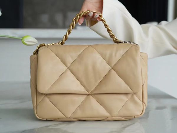 

10a highest quality 19 bags woman tote bag 26 cm sheepskin crossbody bag fashion shoulder bags luxury chain bagss designer bags lady purse w