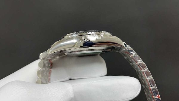 

role skydweller automatic watch designer luxury wristwtach swiss movement size 41mm highest version clone model b3qn, Slivery;golden