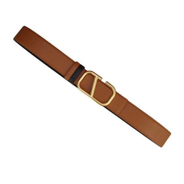 

new women's belt letter v smooth buckle decorative belts designer brand fashion casual formal dress jeans belt quality waistband width, Black;brown