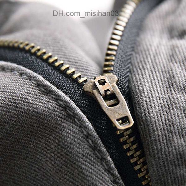 

men's pants men's jeans denim rags new gray black cardigan straight pants men's casual pants trend size z230731