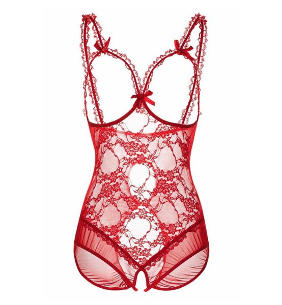 

s 6xl erotic lace lingerie for women underwear porn babydoll dress open bra crotch lingerie teddy plus size8336684, Black