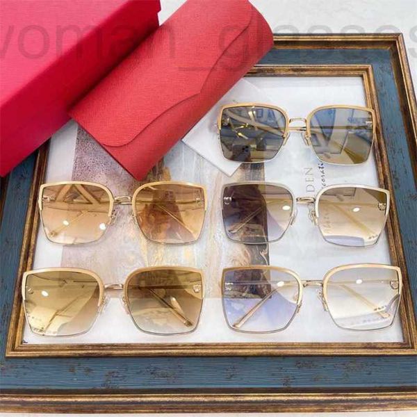 

sunglasses designer wind ins tidy square leopard head logo mesh red same uv resistant sunglasses ct0199s fefv, White;black