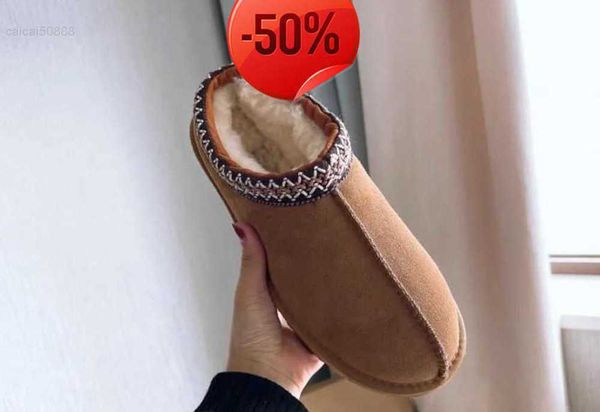 

australia classic snow boots designer ultra mini tasman slipper dealworld womens mini half warm boot winter fur plush satin tazzs ankle boot, Black