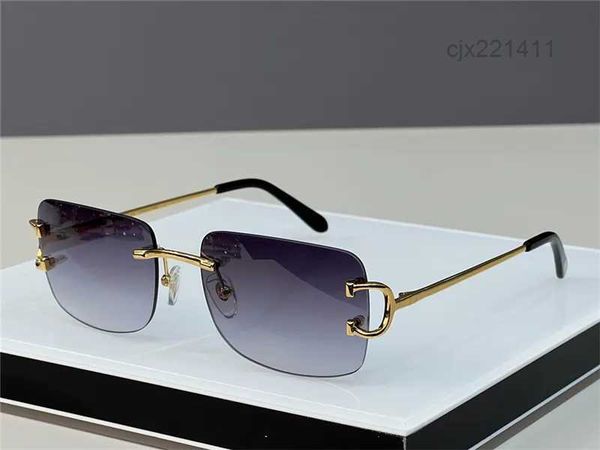 

luxury designer sunglasses outdoor fashion zonnebril vintage frameless square small rimless eyewear anti-reflective optical galsses spectacl, White;black
