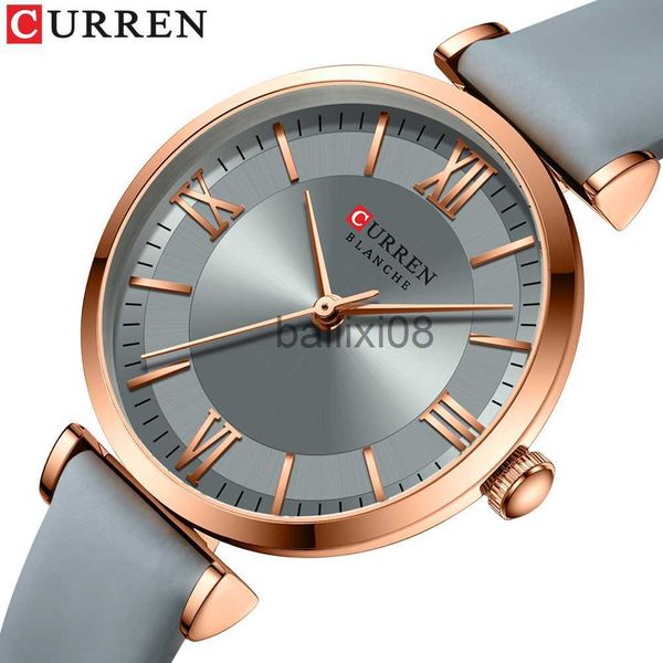 

other watches curren women watch brand luxury ladies casual wrist watches leather waterproof quartz girl clock reloj mujer montre femme j230, Slivery;black