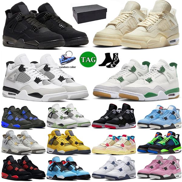 

with box jumpman 4 basketball shoes men women big size 13 pine green seafoam military black cats 4s iv doernbecher midnight navy peach pink