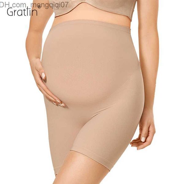 

maternity intimates gratlin abdominal support pregnant women's shaping shorts pregnant women's high waist soft ultra thin medium h, White
