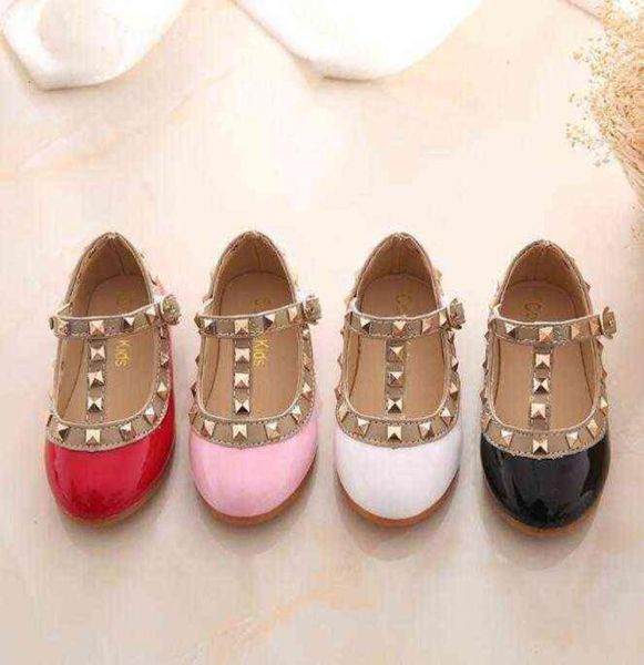 

cctwins kids spring girls brand for baby shoes stud single shoes children nude sandal toddler princess flats party dance shoe x0709995872