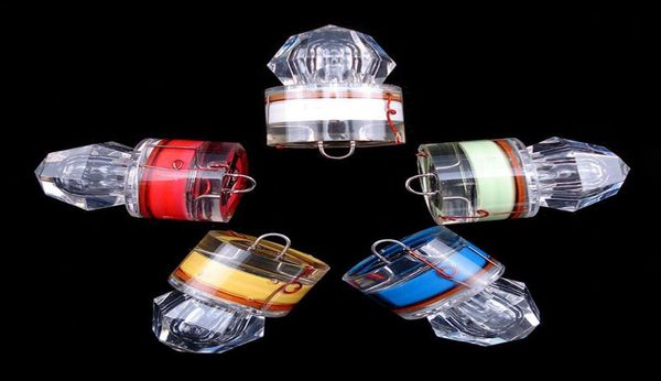 

led diamond fishing flashing light deep drop underwater acrylic bait lure squid strobe lights 5 colors for choose7480074