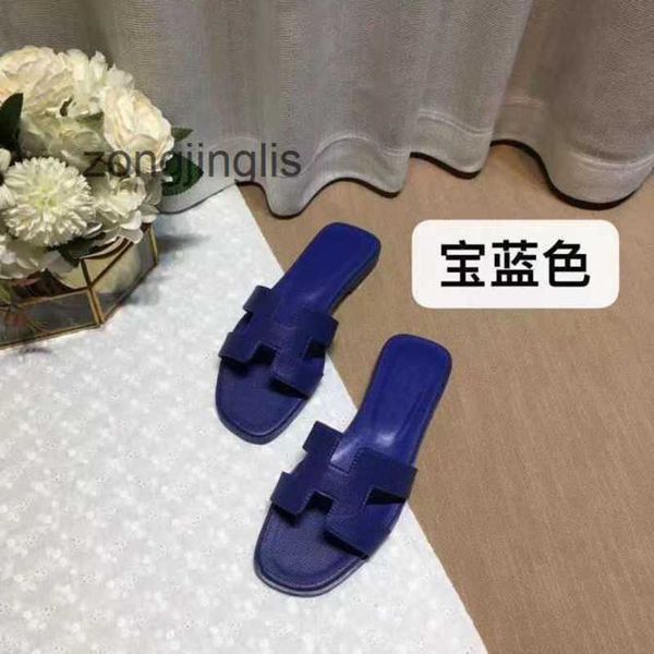 

designer women's oran shoes sandal her 2023 bear slipper summer women slippers baida color matching leather flat sandals for tourism li