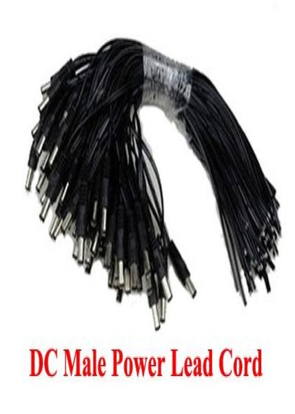 

100pcs cctv male dc wire power pigtails plug lead cord coax cables 21 x 55mm for cctv cameras power express 1191342