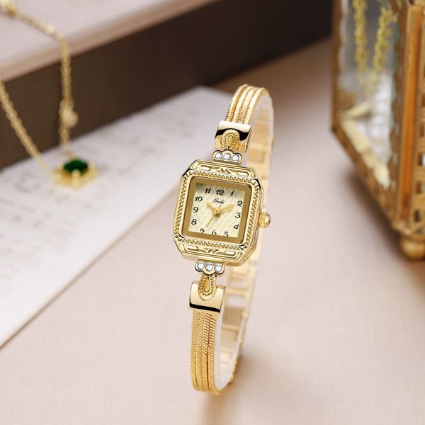 

womens watches luxury vintage copper imitation snake strap watch square plate antique watch, Slivery;brown