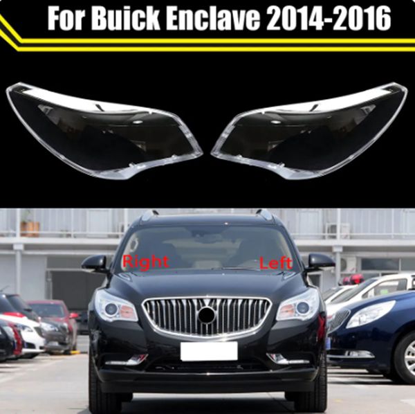 

head lamp light case for buick enclave 2014-2016 car front headlight cover lampshade glass lampcover caps headlamp shell