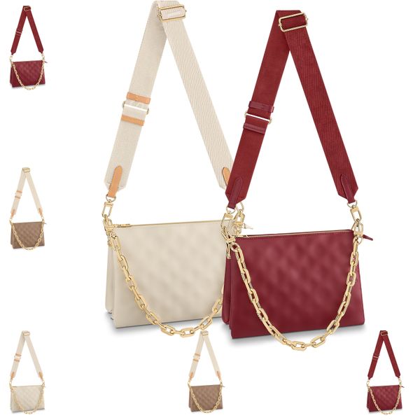 

m57790 coussin chain clutch bag straps womens mens fashion hobo shoulder tote bag luxury designer messenger wallets handbags embossed crossb