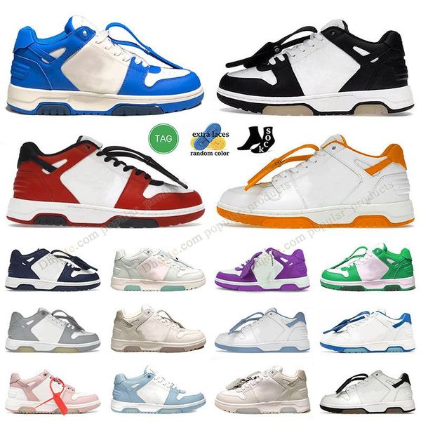 

23s famous out of office sports shoes low suede & leather loafers trainer chunky rubber sole sneaker couple women men skateboard walking pla, Black