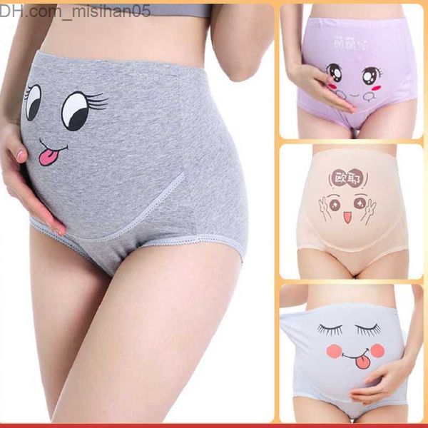 

maternity intimates cartoon printed cotton maternity underwear high waist adjustable abdominal underwear suitable for pregnant z230731, White