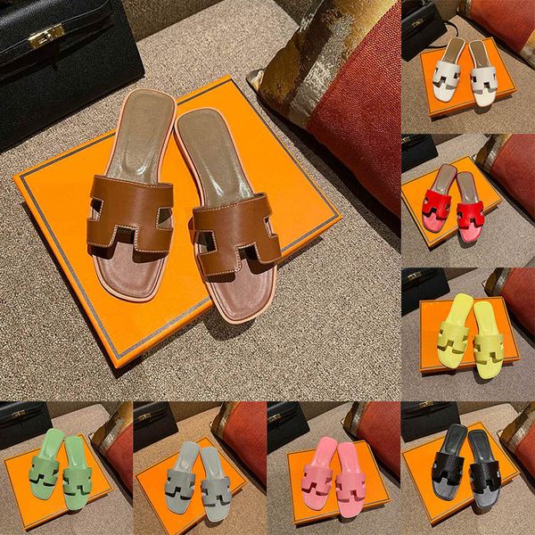 

women designer platform sandals oran leather slides fashion chypre flat mule ladies office slides luxurys rubber sliders loafers slide ladie, Black