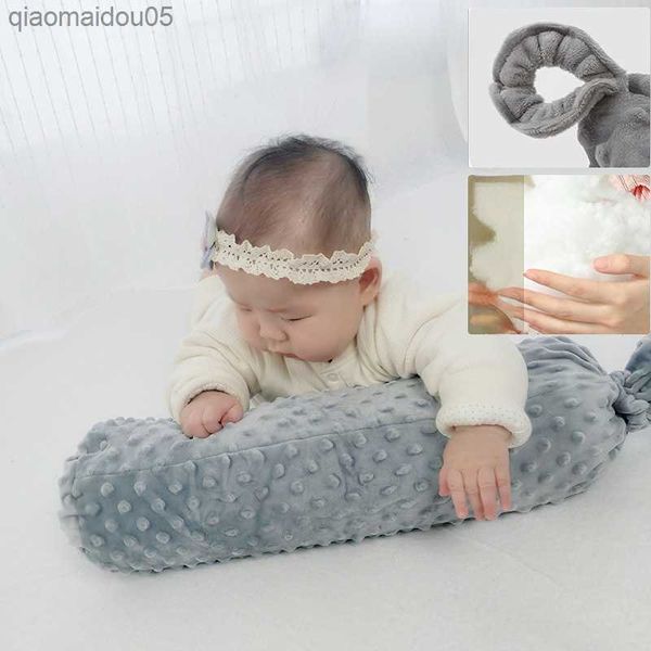 

baby exhaust pillow 52x12cm newborn long column side sleeping candy turn pressure cushion protection crib l230712