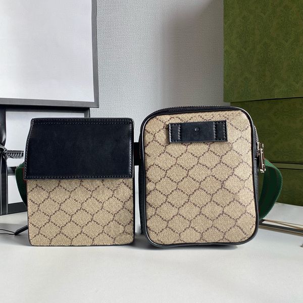 

designer bag mens large capacity portable shoulder bag high-end temperament crossbody bag multi function wallet card bag 450956